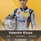 Valentin Kluss NFT Racemates 2022 Formel 4
