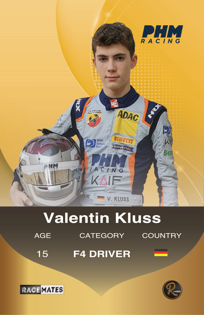 Valentin Kluss NFT Racemates 2022 Formel 4